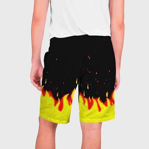 Мужские шорты Monster energy fire steel / 3D-принт – фото 2