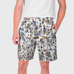 Шорты на шнурке мужские Земли Башни - Герои 3, цвет: 3D-принт