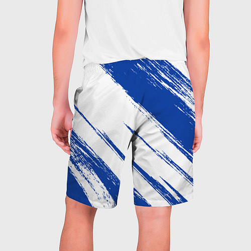 Мужские шорты Клипперс - синяя краска / 3D-принт – фото 2