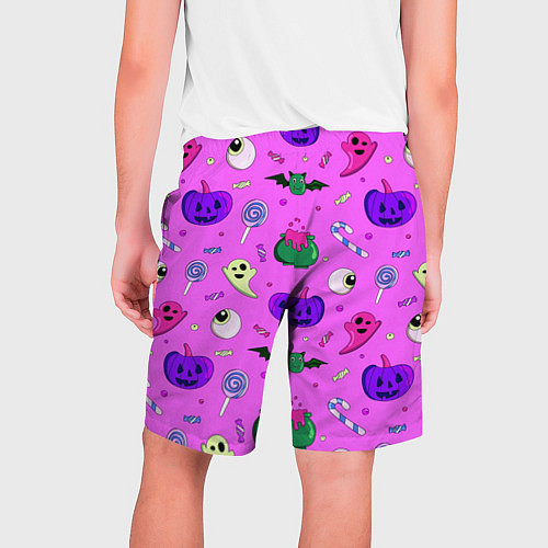 Мужские шорты Halloween pink / 3D-принт – фото 2