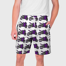 Мужские шорты Motorcycle purple