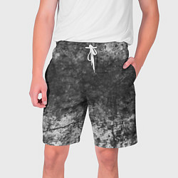 Мужские шорты Абстракция - grey and white wall with cracks