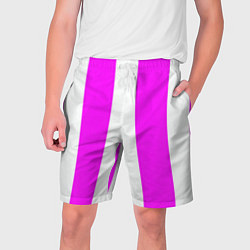 Мужские шорты Color white pink line