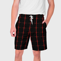Мужские шорты Color black red crosses
