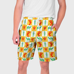 Шорты на шнурке мужские Мотивы Египта, цвет: 3D-принт