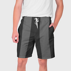 Шорты на шнурке мужские Color black and grey, цвет: 3D-принт