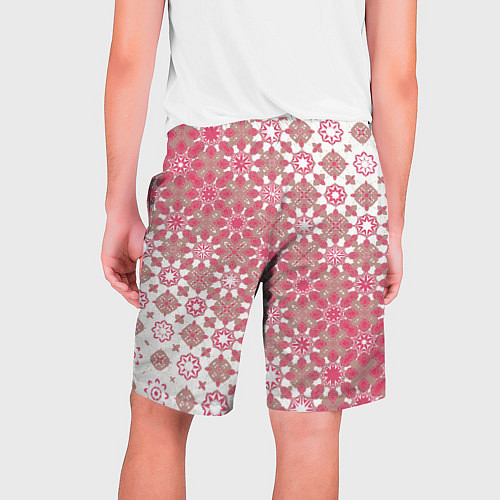 Мужские шорты Звездная россыпь-розовый / 3D-принт – фото 2