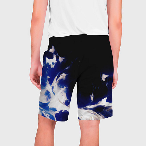 Мужские шорты Синее пламя / 3D-принт – фото 2