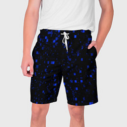 Шорты на шнурке мужские Color blue khaki, цвет: 3D-принт