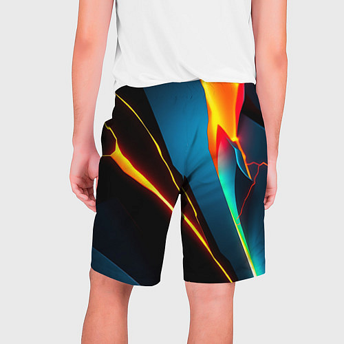 Мужские шорты Multicoloured neon / 3D-принт – фото 2