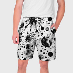 Мужские шорты Паттерн из абстрактных клякс - нейроарт