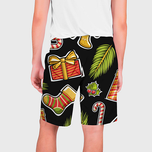 Мужские шорты Рождественский вайб / 3D-принт – фото 2