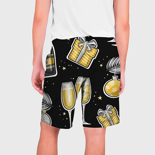 Мужские шорты Новогодний вайб / 3D-принт – фото 2