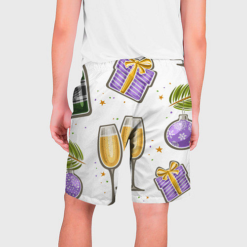 Мужские шорты Новогодний вайб / 3D-принт – фото 2