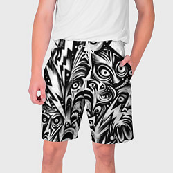 Шорты на шнурке мужские Lightnings and faces - ai art fantasy, цвет: 3D-принт