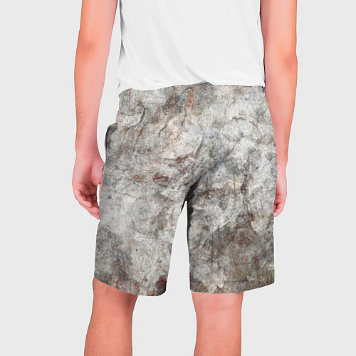 Мужские шорты Абстракция - gray limestone / 3D-принт – фото 2