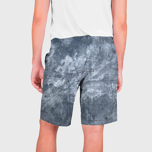 Мужские шорты Абстракция - gray-blue / 3D-принт – фото 2