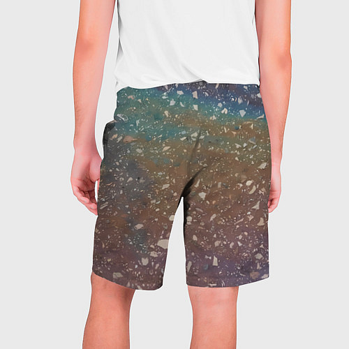 Мужские шорты Мокрый маслянный асфальт / 3D-принт – фото 2