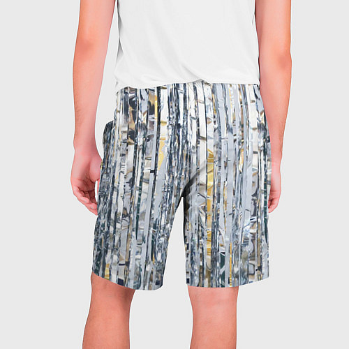 Мужские шорты Новогодний дождик / 3D-принт – фото 2