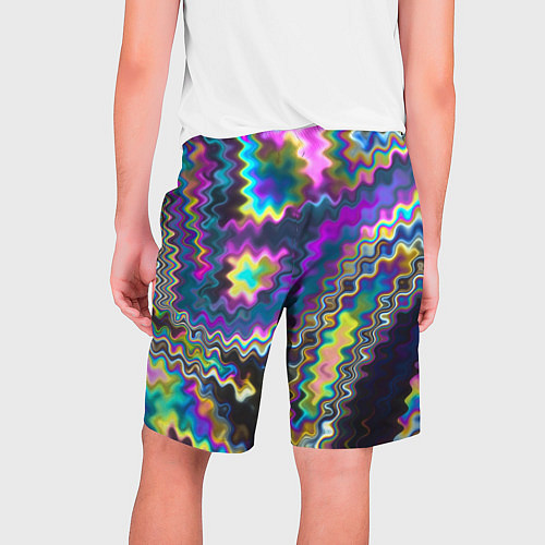Мужские шорты Абстракция переливы / 3D-принт – фото 2