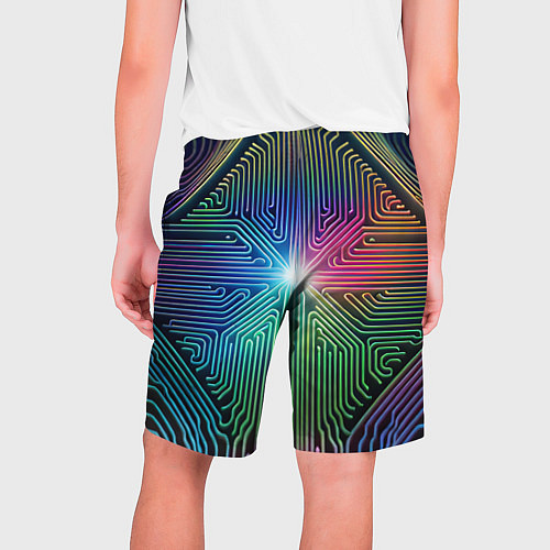 Мужские шорты Линейная графика / 3D-принт – фото 2