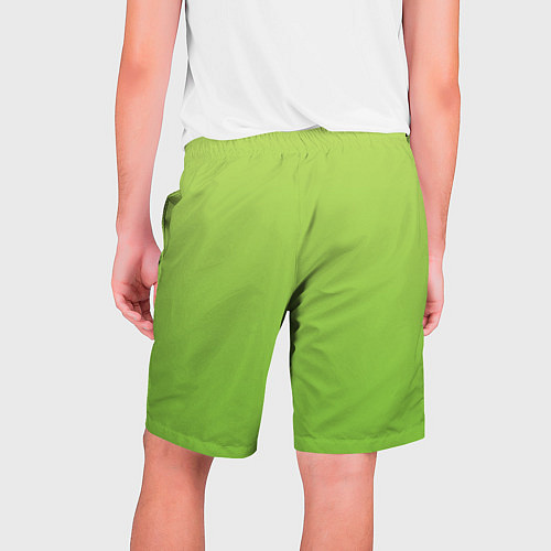 Мужские шорты Color lime green / 3D-принт – фото 2