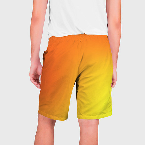 Мужские шорты Color orange red / 3D-принт – фото 2