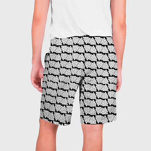 Мужские шорты Символы валькнут как защитная кольчуга / 3D-принт – фото 2