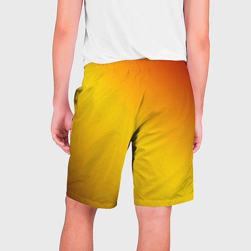 Мужские шорты Color yellow red gradient / 3D-принт – фото 2