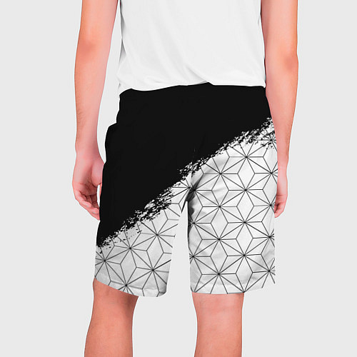 Мужские шорты Liverpool краски текстура геометрия / 3D-принт – фото 2