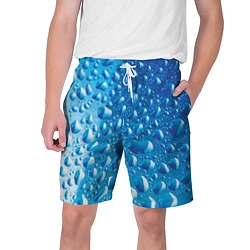 Шорты на шнурке мужские Капли воды, цвет: 3D-принт