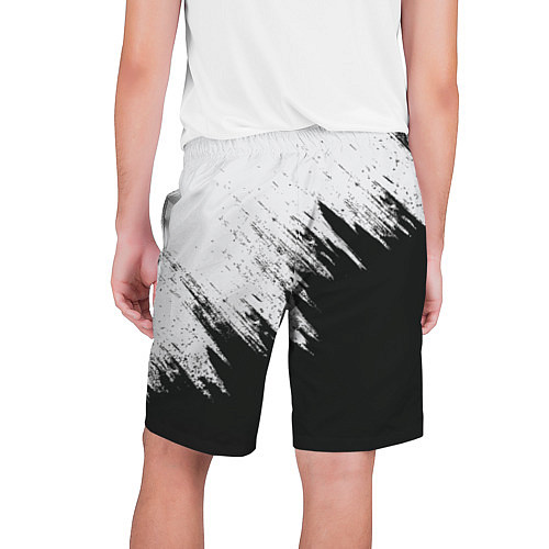 Мужские шорты Черно-белый разрыв / 3D-принт – фото 2
