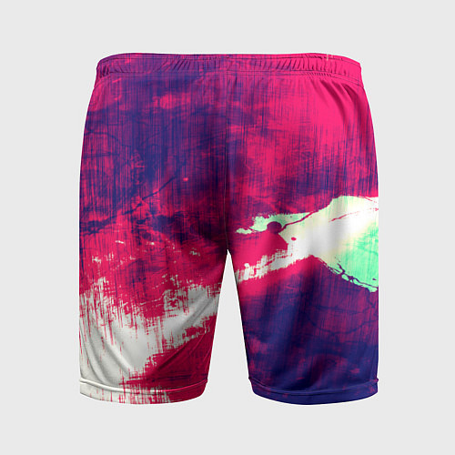 Мужские спортивные шорты Брызги красок / 3D-принт – фото 2