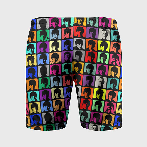 Мужские спортивные шорты The Beatles: pop-art / 3D-принт – фото 2
