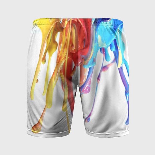 Мужские спортивные шорты Краска / 3D-принт – фото 2