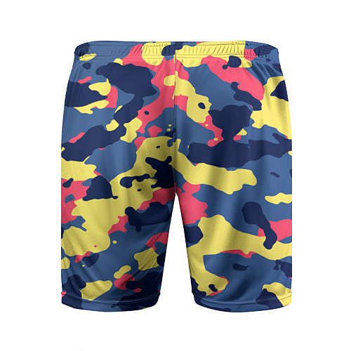 Мужские спортивные шорты Разноцветный камуфляж / 3D-принт – фото 2