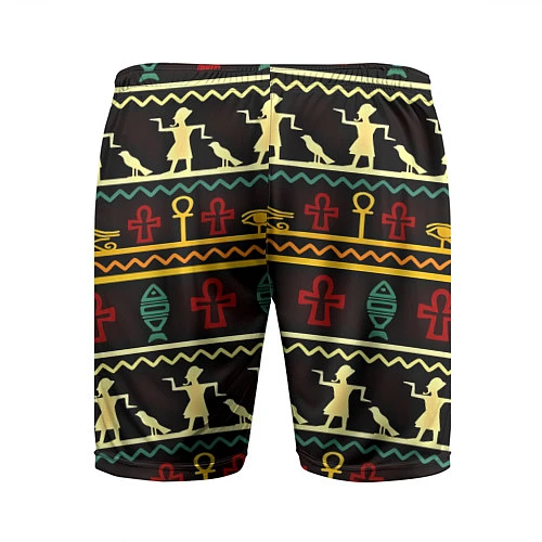 Мужские спортивные шорты Египетский узор / 3D-принт – фото 2