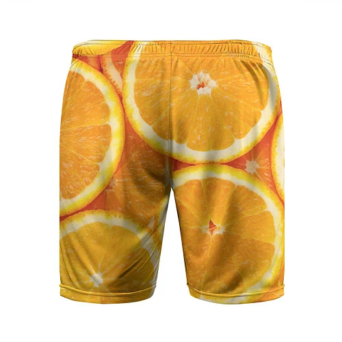 Мужские спортивные шорты Апельсинка / 3D-принт – фото 2