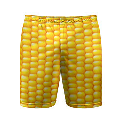 Шорты спортивные мужские Сладкая вареная кукуруза, цвет: 3D-принт