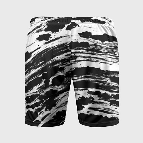 Мужские спортивные шорты Gray color abstract / 3D-принт – фото 2