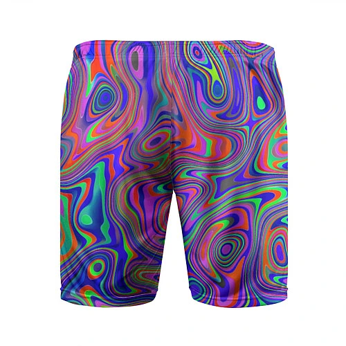 Мужские спортивные шорты Цветная текстура 5 / 3D-принт – фото 2