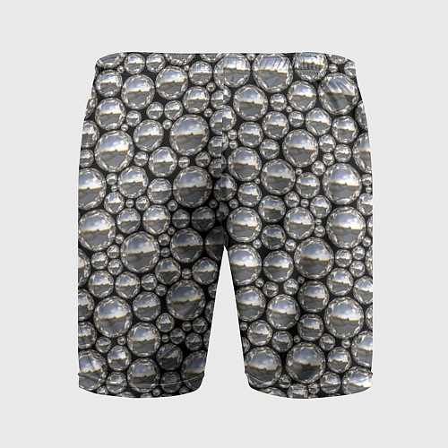 Мужские спортивные шорты Серебряные шары / 3D-принт – фото 2