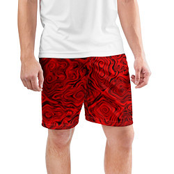Шорты спортивные мужские Tie-Dye red, цвет: 3D-принт — фото 2