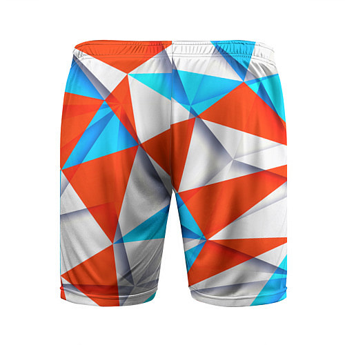 Мужские спортивные шорты Треугольники / 3D-принт – фото 2