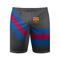 Шорты спортивные мужские Barcelona FC: Dark style, цвет: 3D-принт