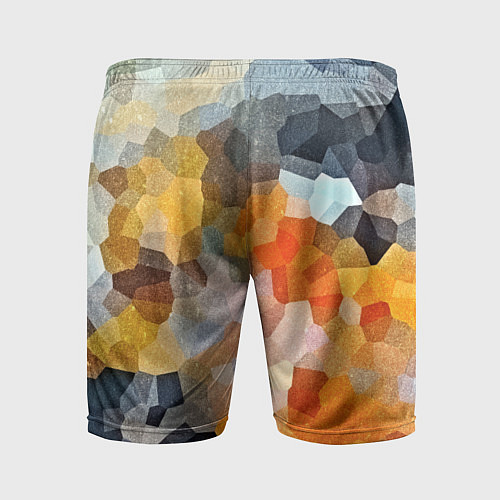 Мужские спортивные шорты Мозаика в блеске / 3D-принт – фото 2