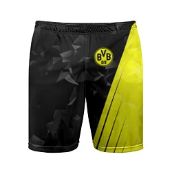 Шорты спортивные мужские FC Borussia Dortmund: Abstract, цвет: 3D-принт