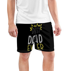 Шорты спортивные мужские Best Dad Ever, цвет: 3D-принт — фото 2