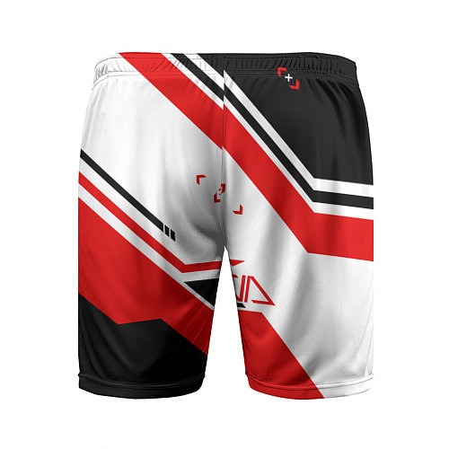 Мужские спортивные шорты R6S: Asimov Red Style / 3D-принт – фото 2