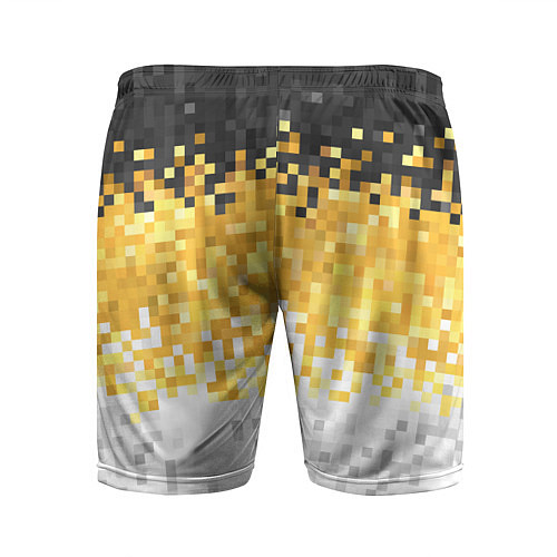 Мужские спортивные шорты Имперский флаг пикселами / 3D-принт – фото 2